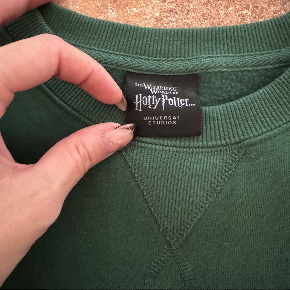 Slytherin Green and Gray Men's Sweater - Picture 2 of 3